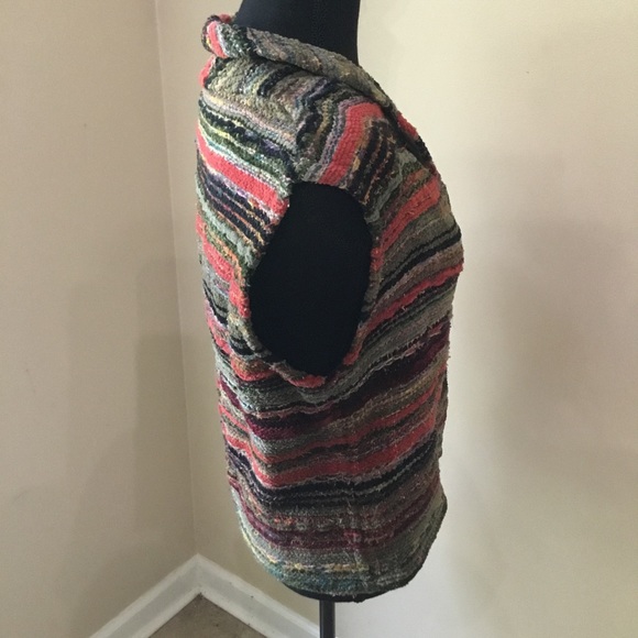 Gretel Underwood Santa Fe Women’s Hand Woven One Of A Kind Chenille Vest - Picture 2 of 10